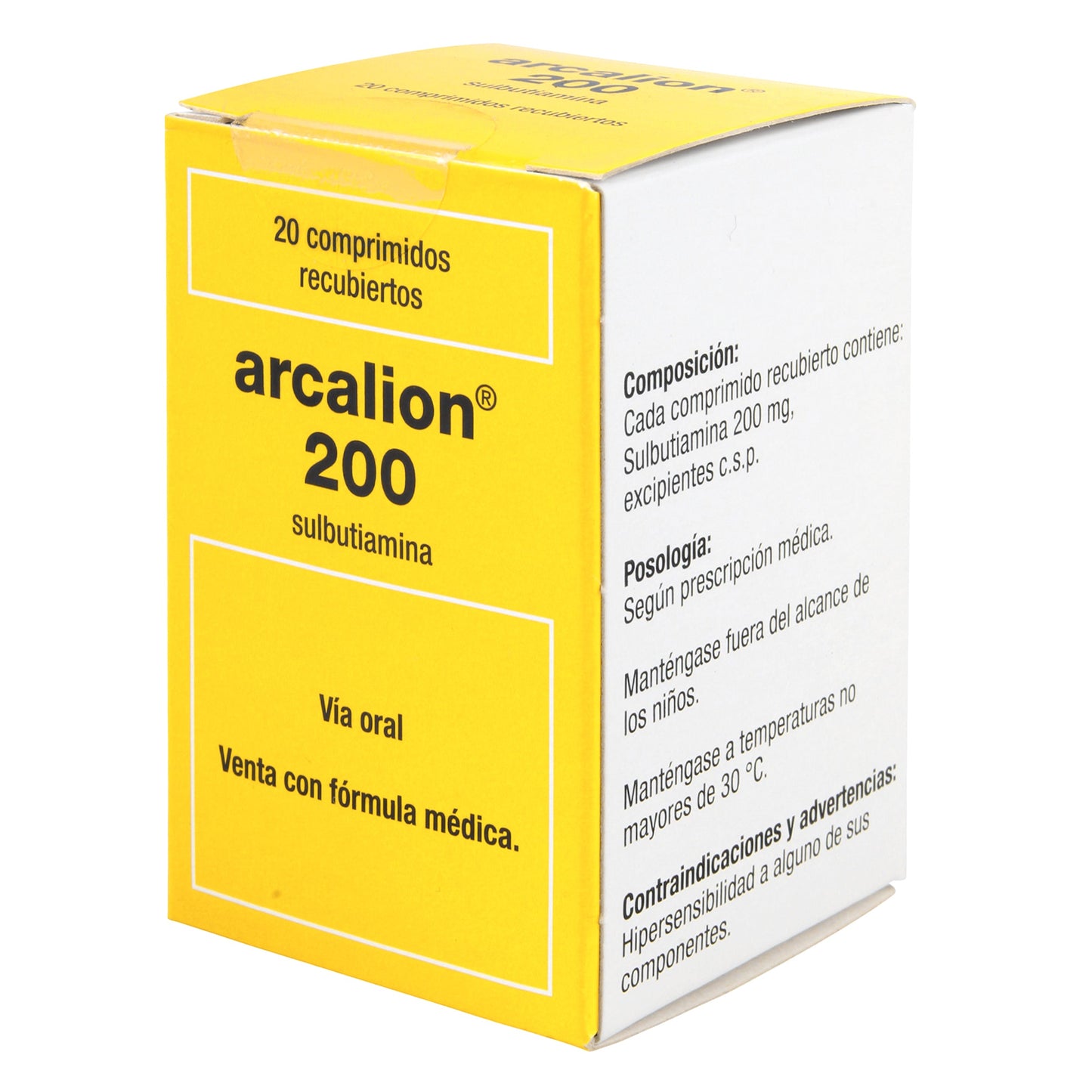 Arcalion 200 Mg 20 Tabletas
