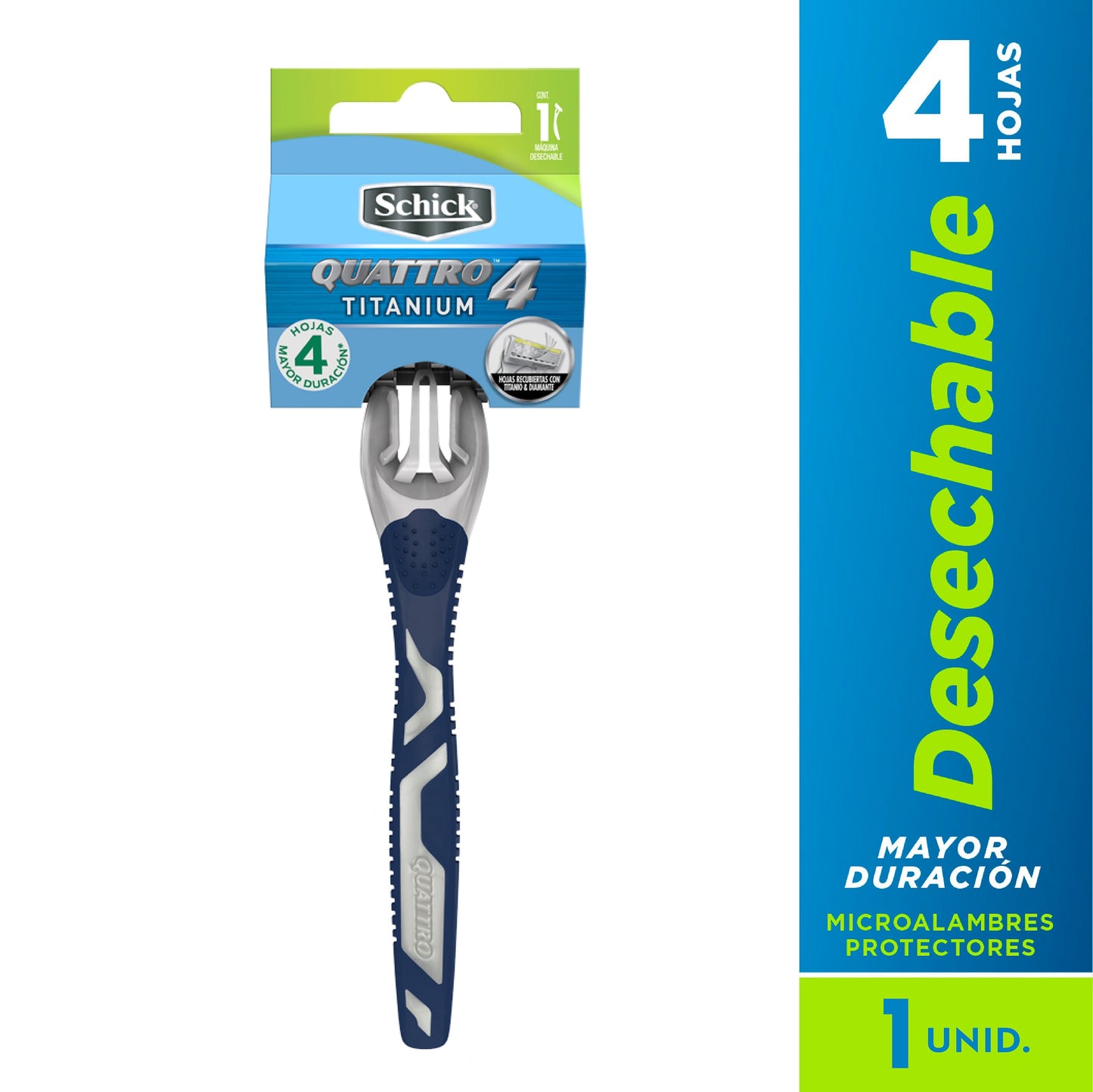 Maquina Schick 4 Quattro 10 Unidades
