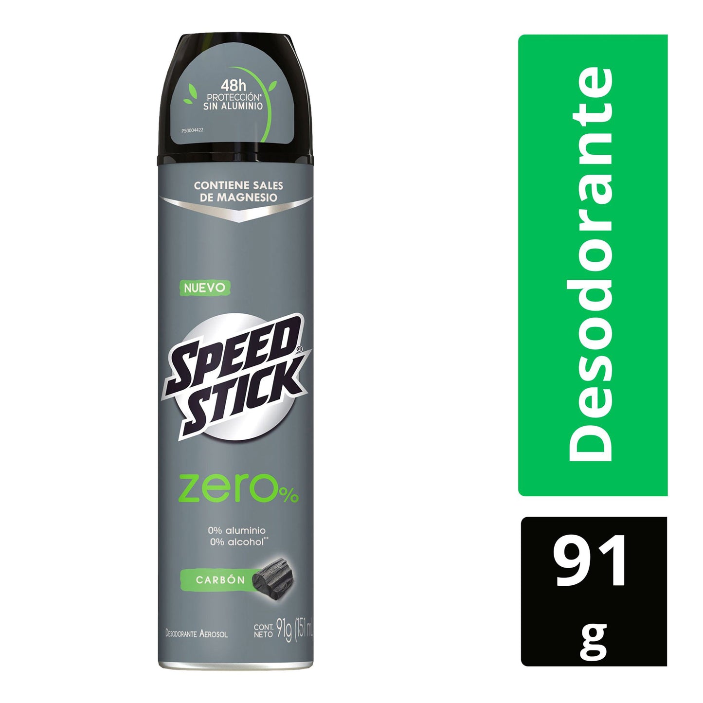 Desodorante Speed Stick Men Zero Spray Carbon 91 Gr