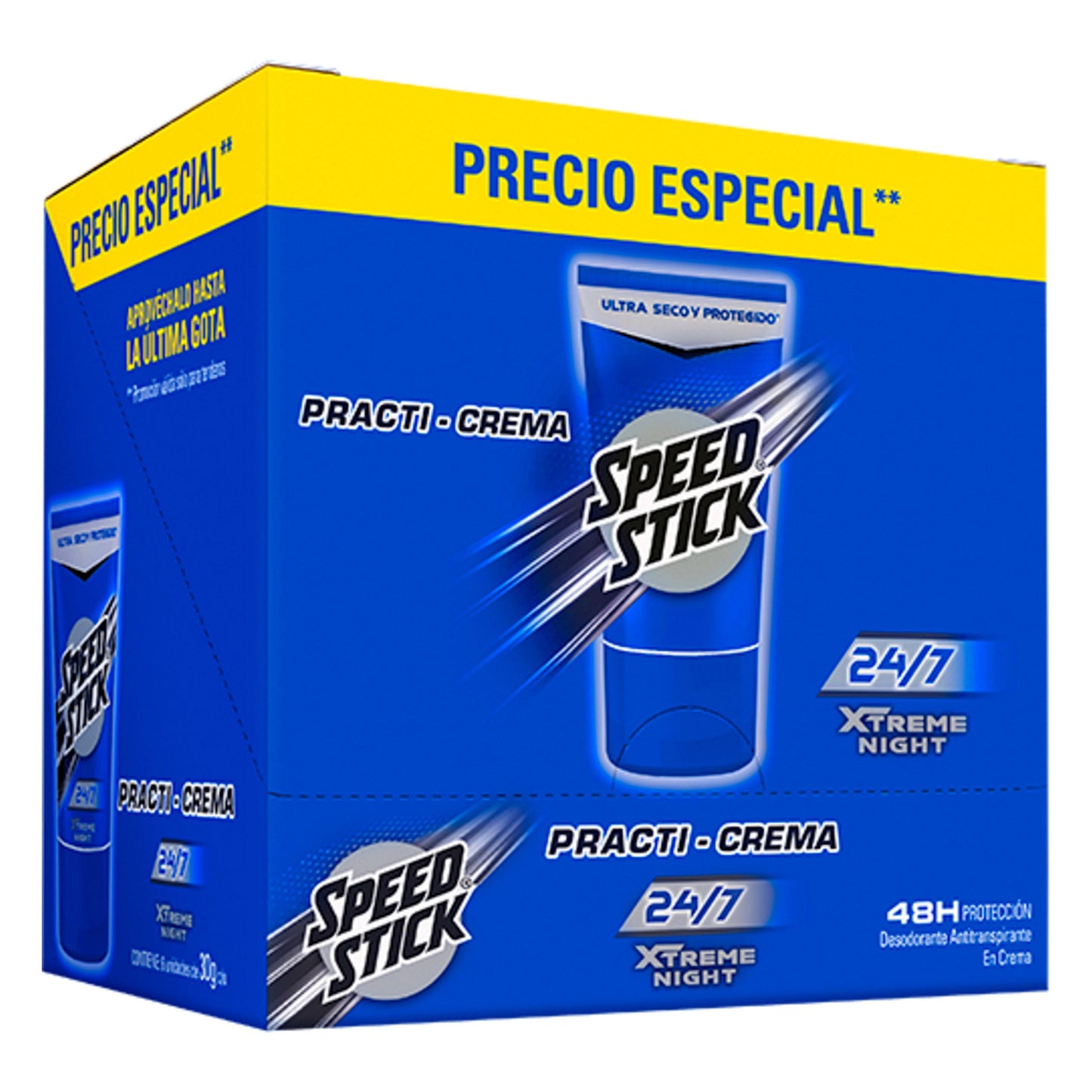 Desodorante Speed Stick Extreme Night Crema 30 Gr 6 Unidades