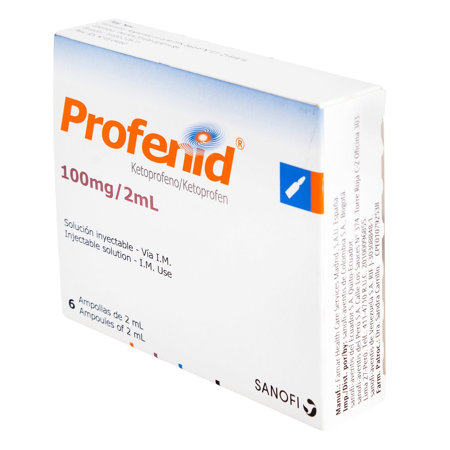Profenid 100 Mg 6 Ampollas