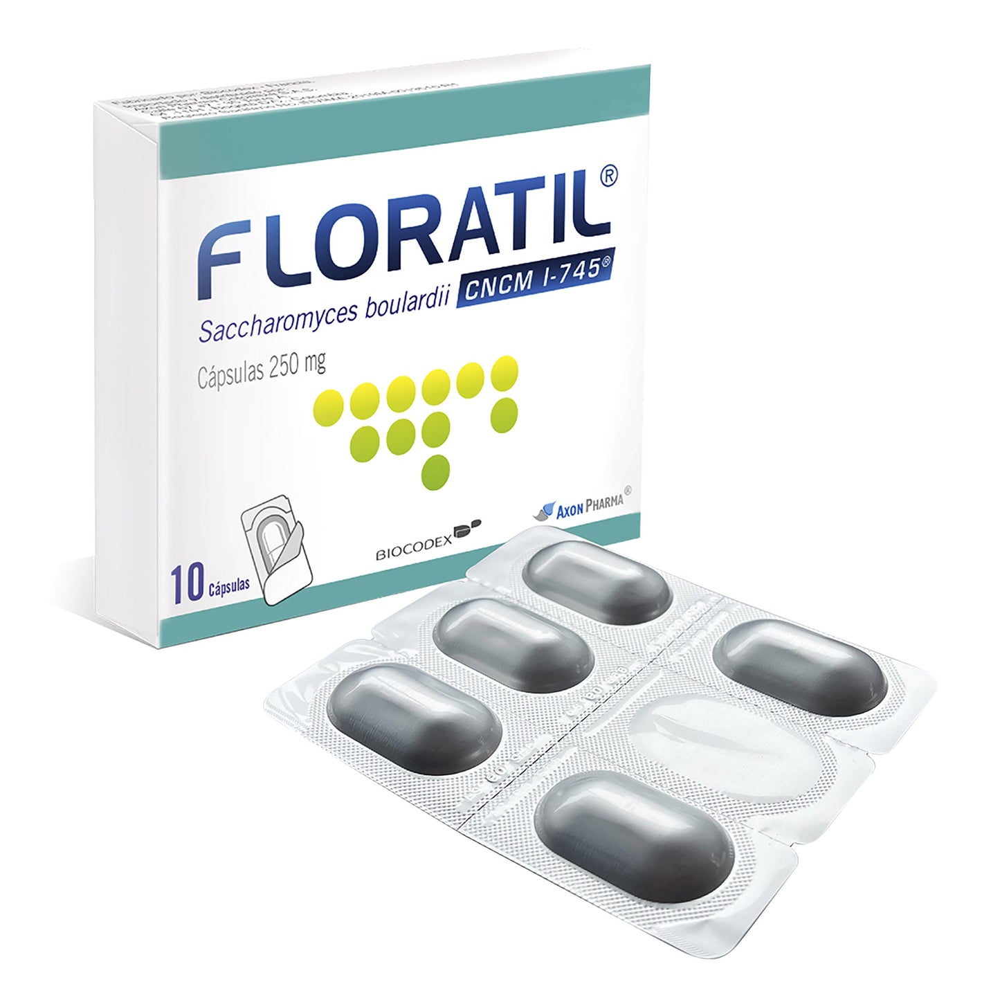 Floratil 250 Mg 10 Capsulas