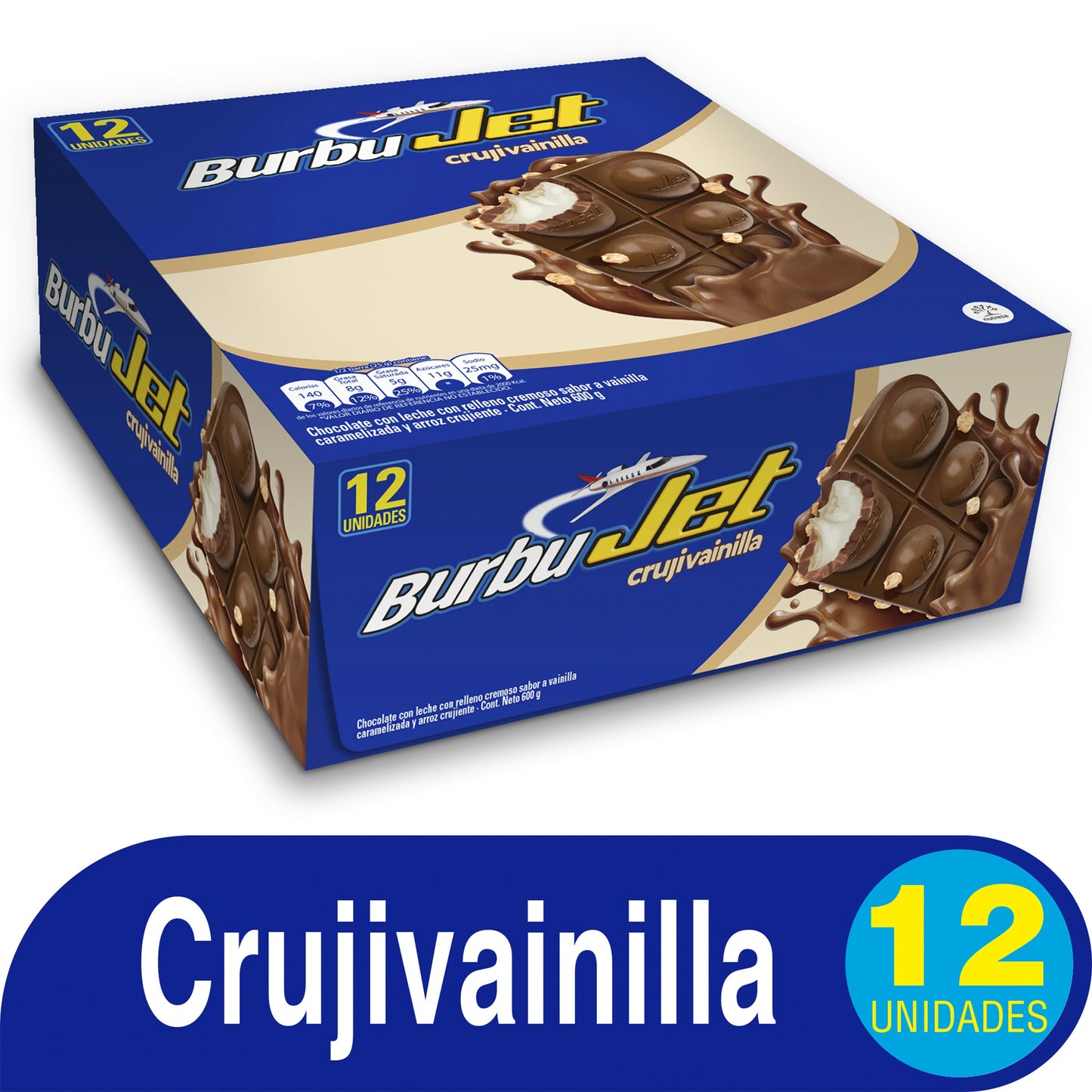 Chocolatina Burbujet 50 G 12 Unidadess