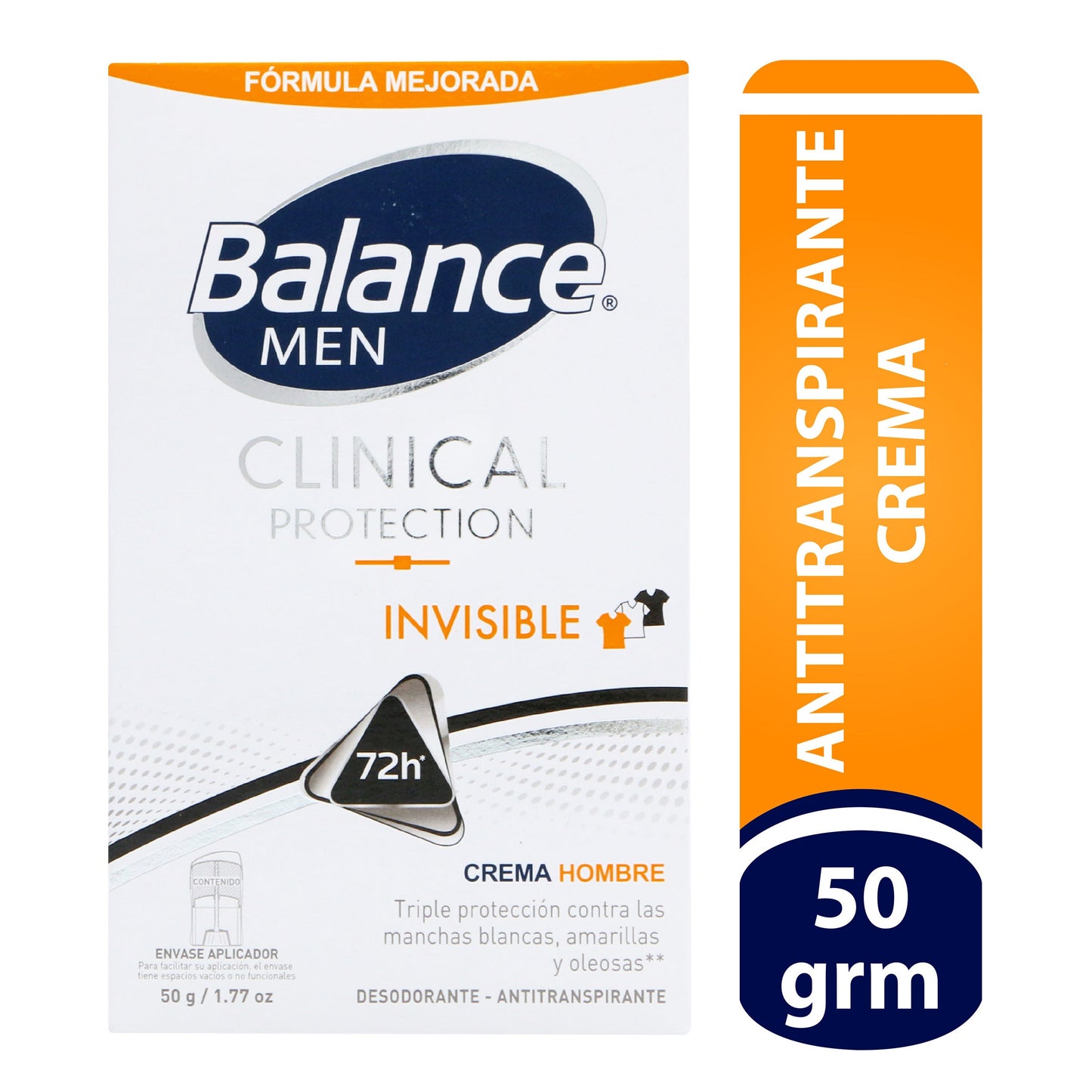 Desodorante Balance Crema Clinical Invisible 50 Gr Hombre