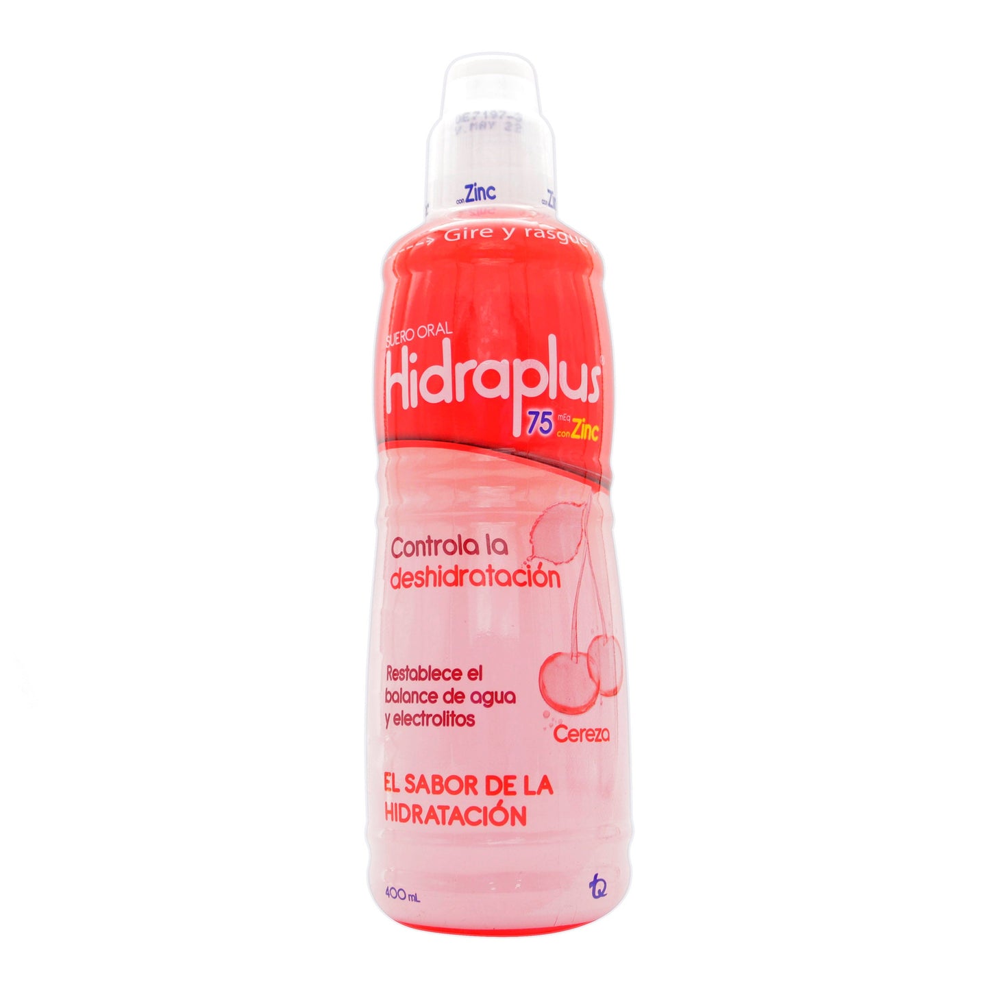 Hidraplus 75 Zinc Cereza 400 Ml Suero Oral