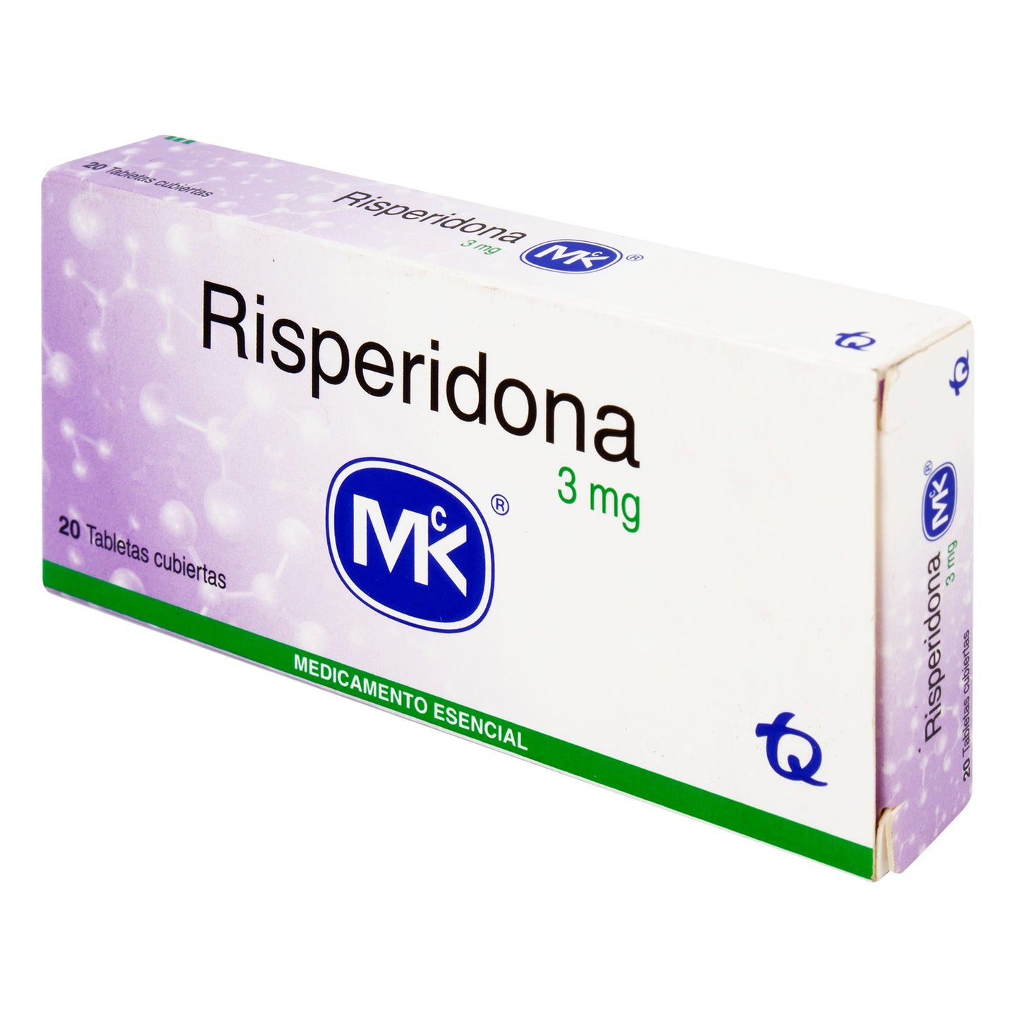 Risperidona 3 Mg 20 Tabletas Mk