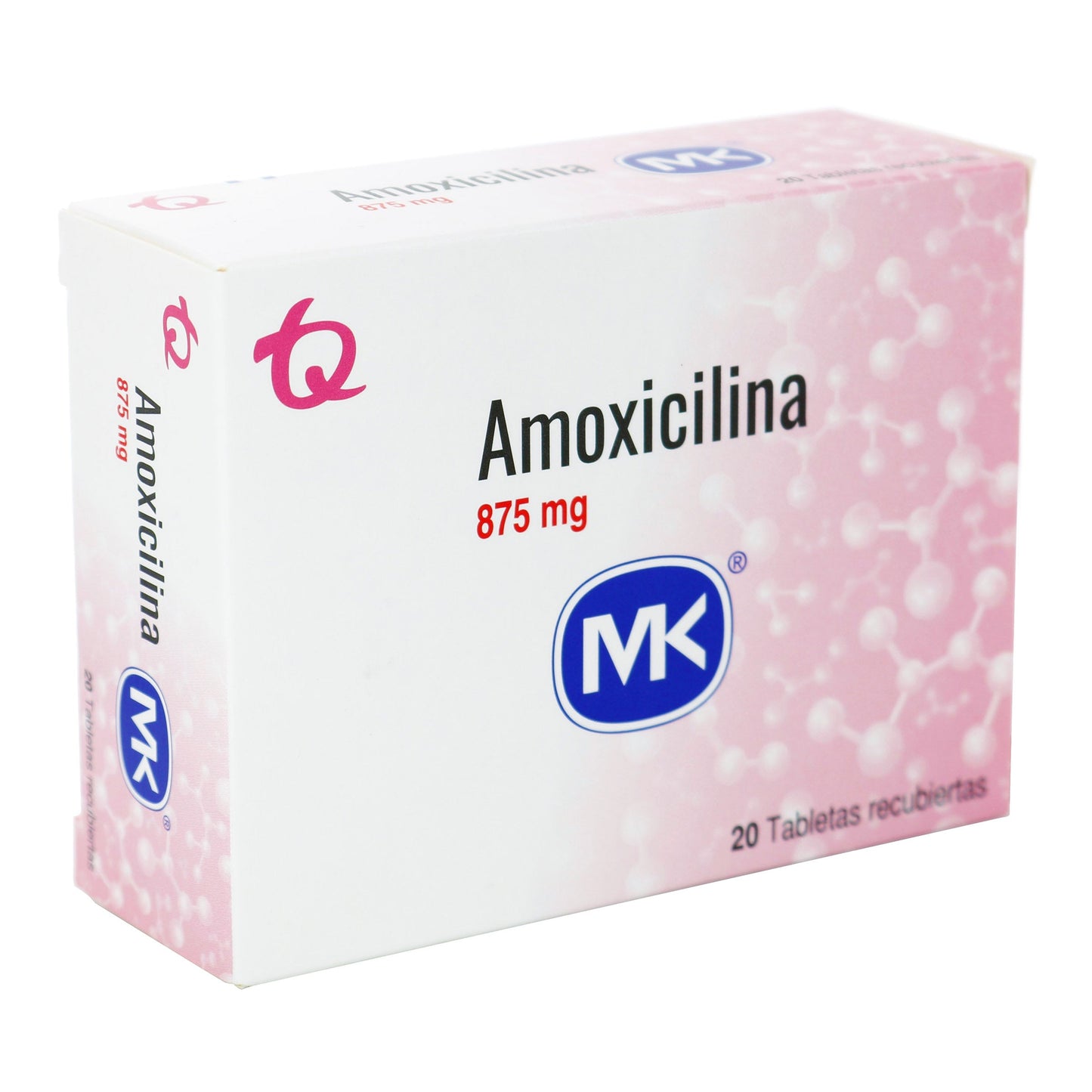 Amoxicilina 875 Mg 20 Tabletas Mk
