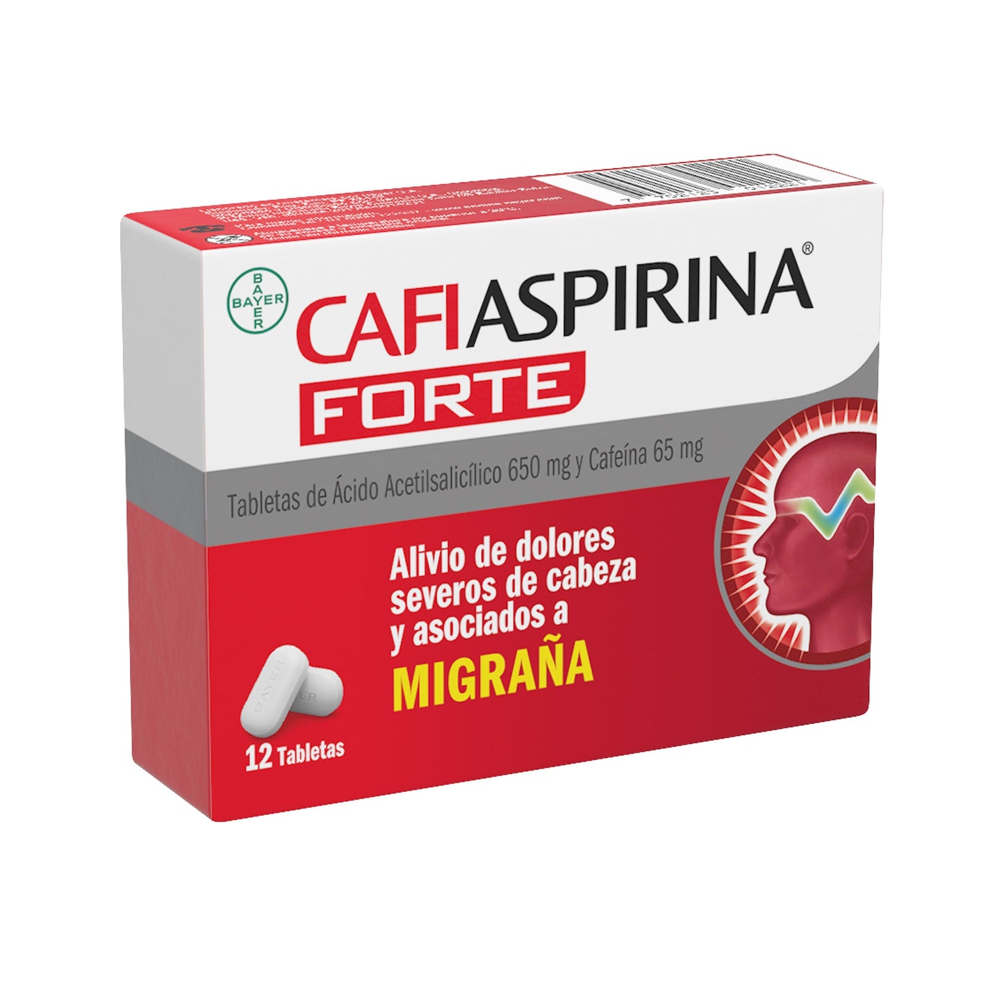 Cafiaspirina Forte 650Mg 12 Tabletas