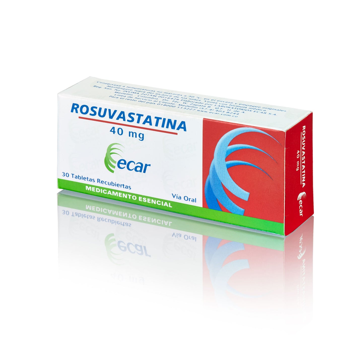 Rosuvastatina 40 Mg 30 Tabletas Ecar