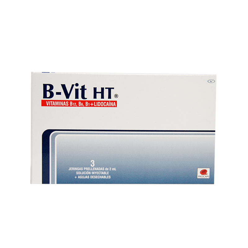B-Vit Ht 3 Ampollas Jeringa Prellenada