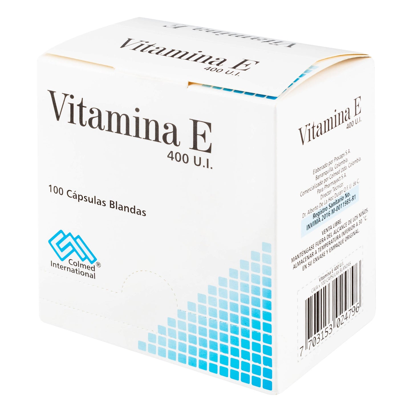 Vitamina E 400 U I 100 Capsulas Colmed