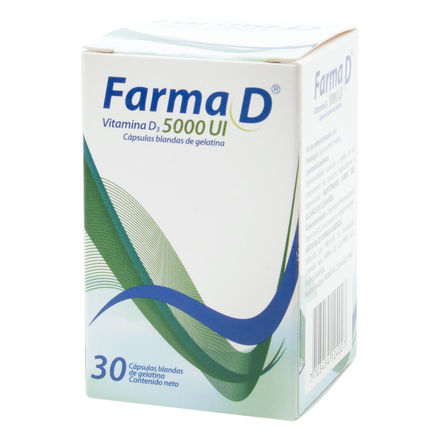 Farma D Vitamina D3 5000Ui 30 Capsulas