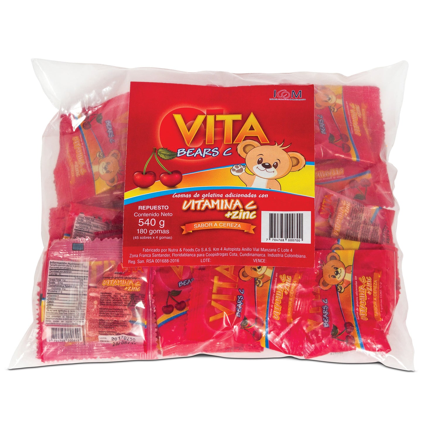 Gomas Vita Bears C 180 Unidades