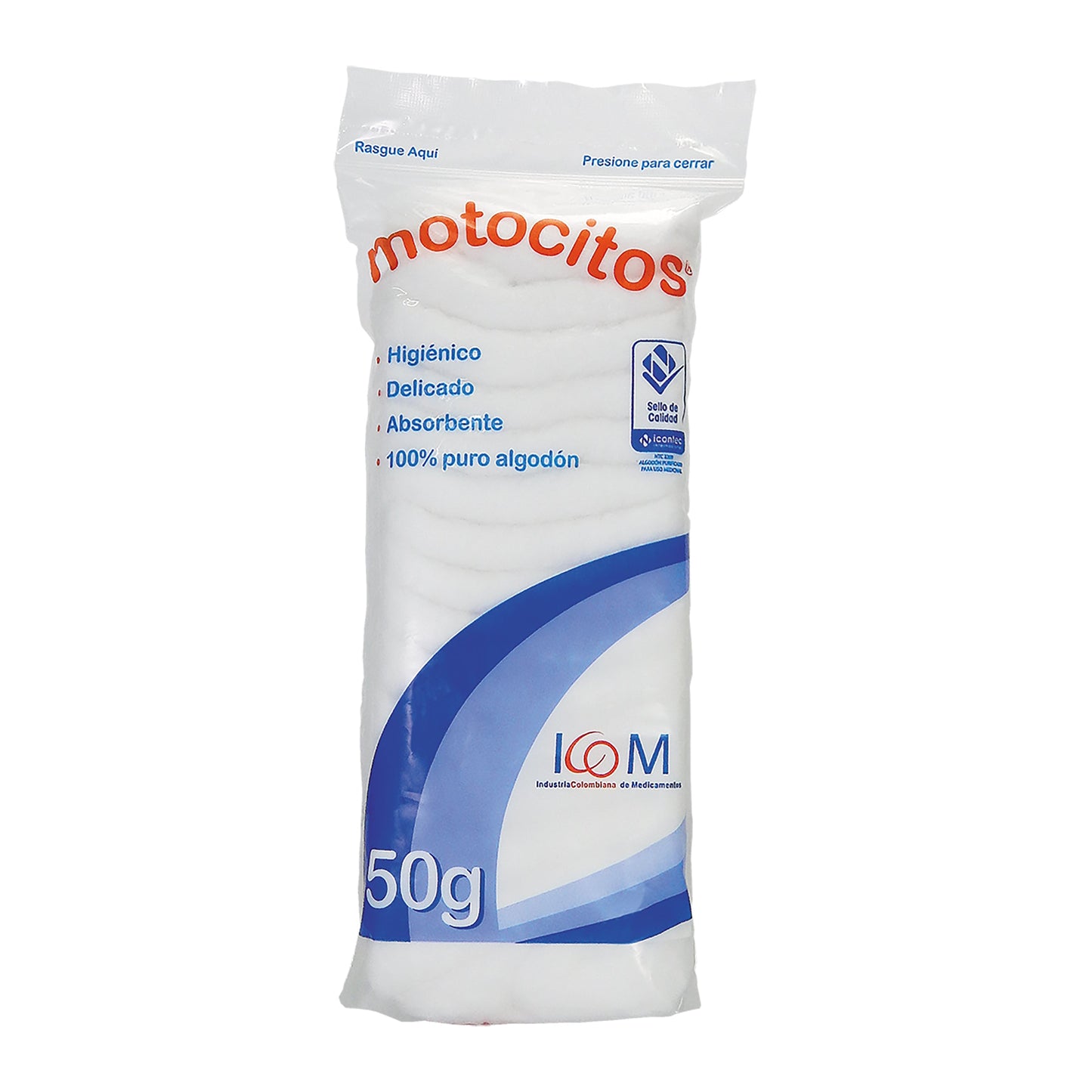 Algodon Motocitos 50 Gr Icom