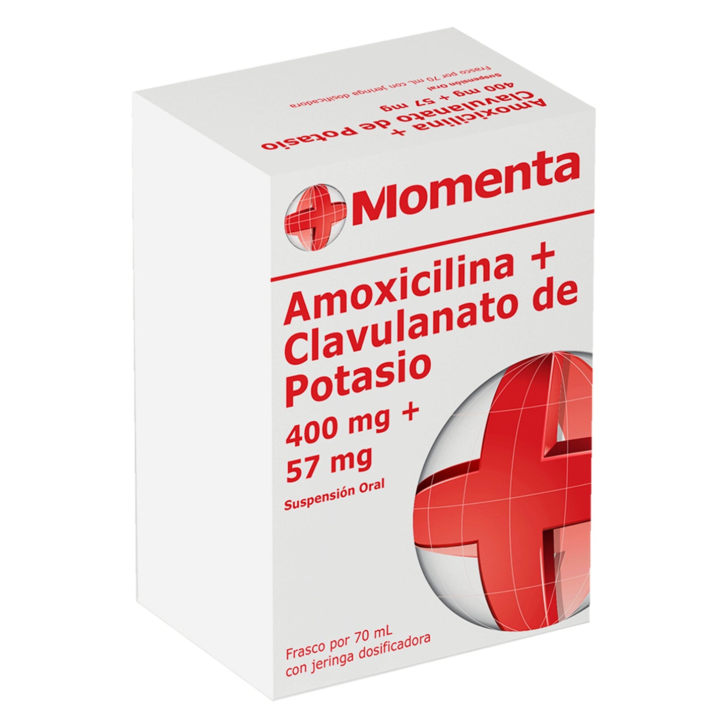 Amoxicilina + Clavulanato Potasio 400/57 Mg 70 Ml