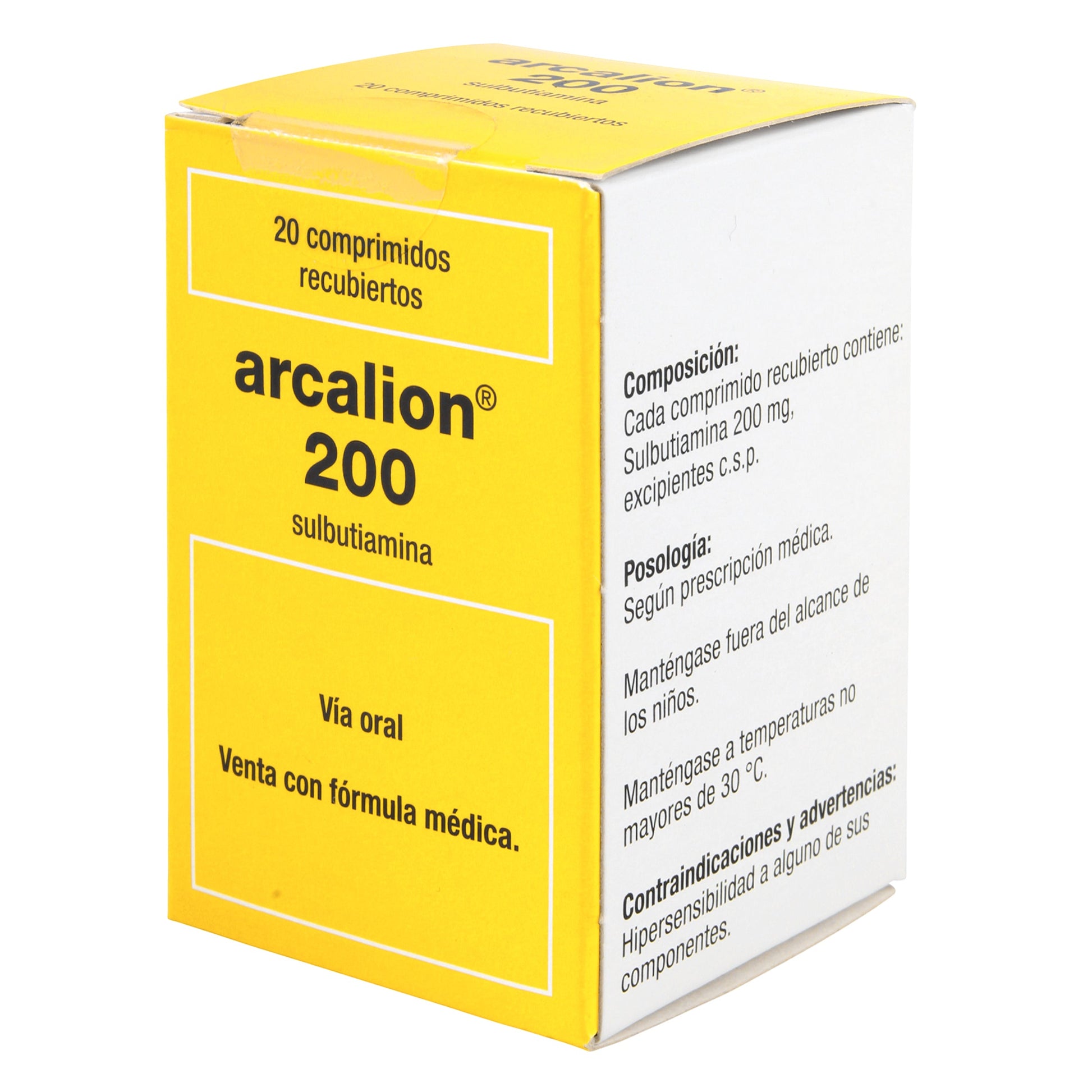 Arcalion 200 Mg 20 Tabletas