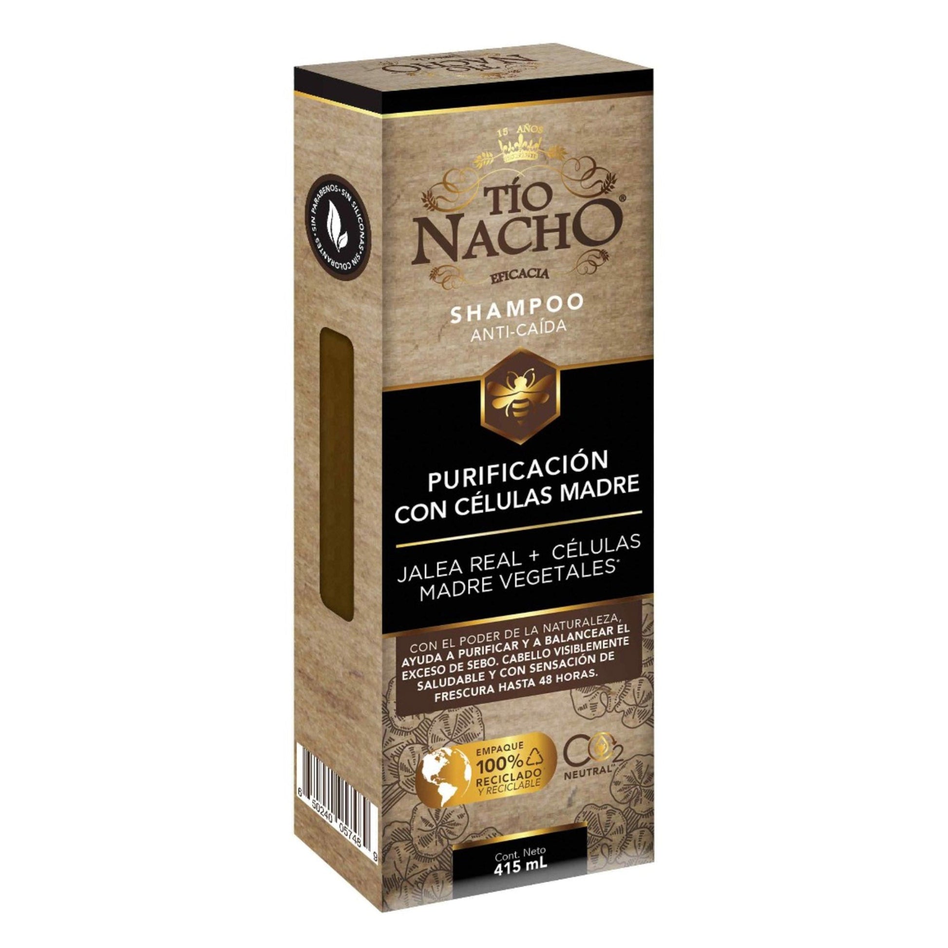 Champu Tio Nacho Purificion Celulas Madre 415 Ml 
