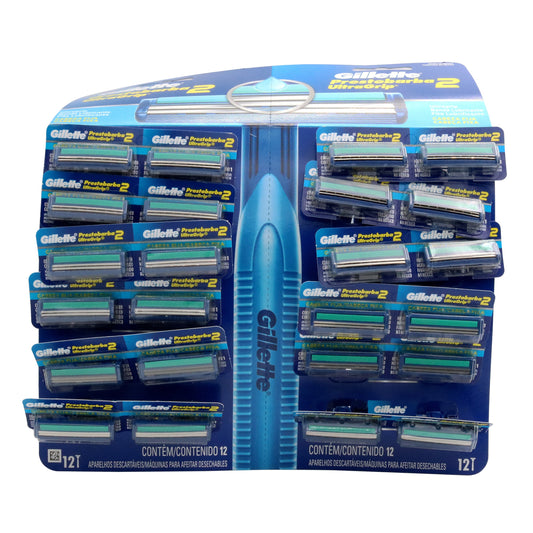 Maquina Prestobarba Ultra Grip 24 Unidades Azul