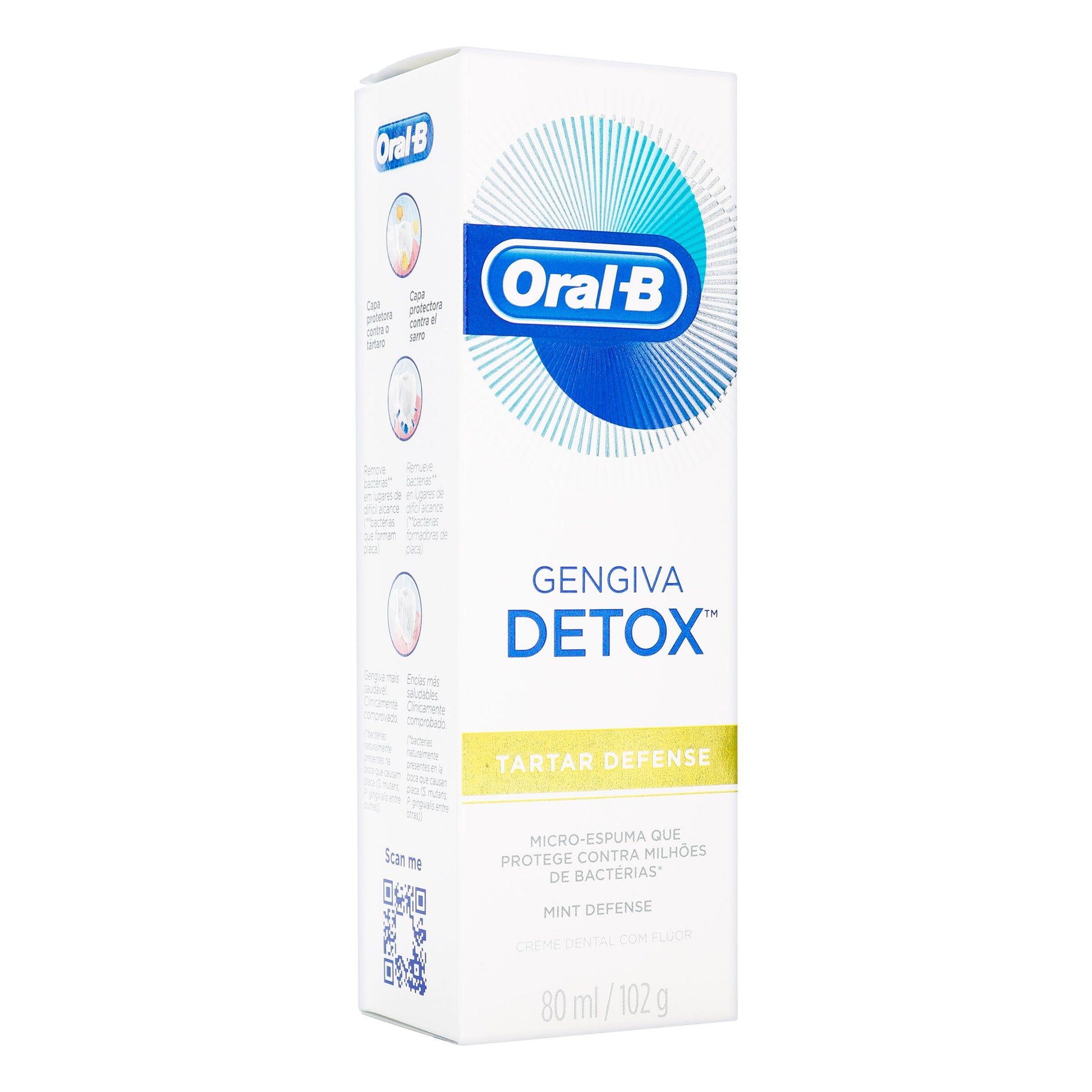 Crema Dental Oral B Encias Detox 80 Ml