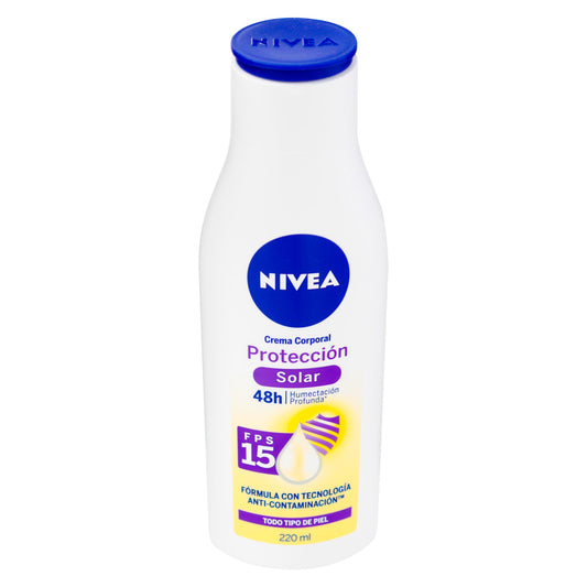 Crema Corporal Nivea Protector Solar Fps 15 220 Ml