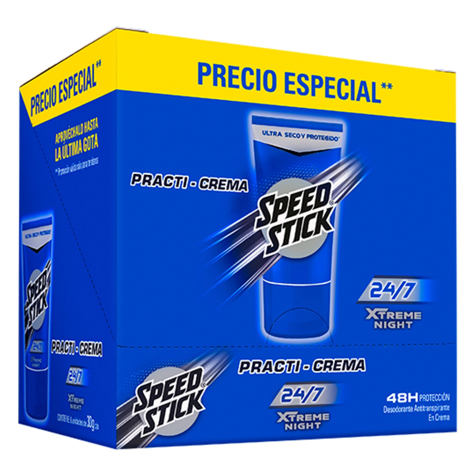 Desodorante Speed Stick Extreme Night Crema 30 Gr 6 Unidades 