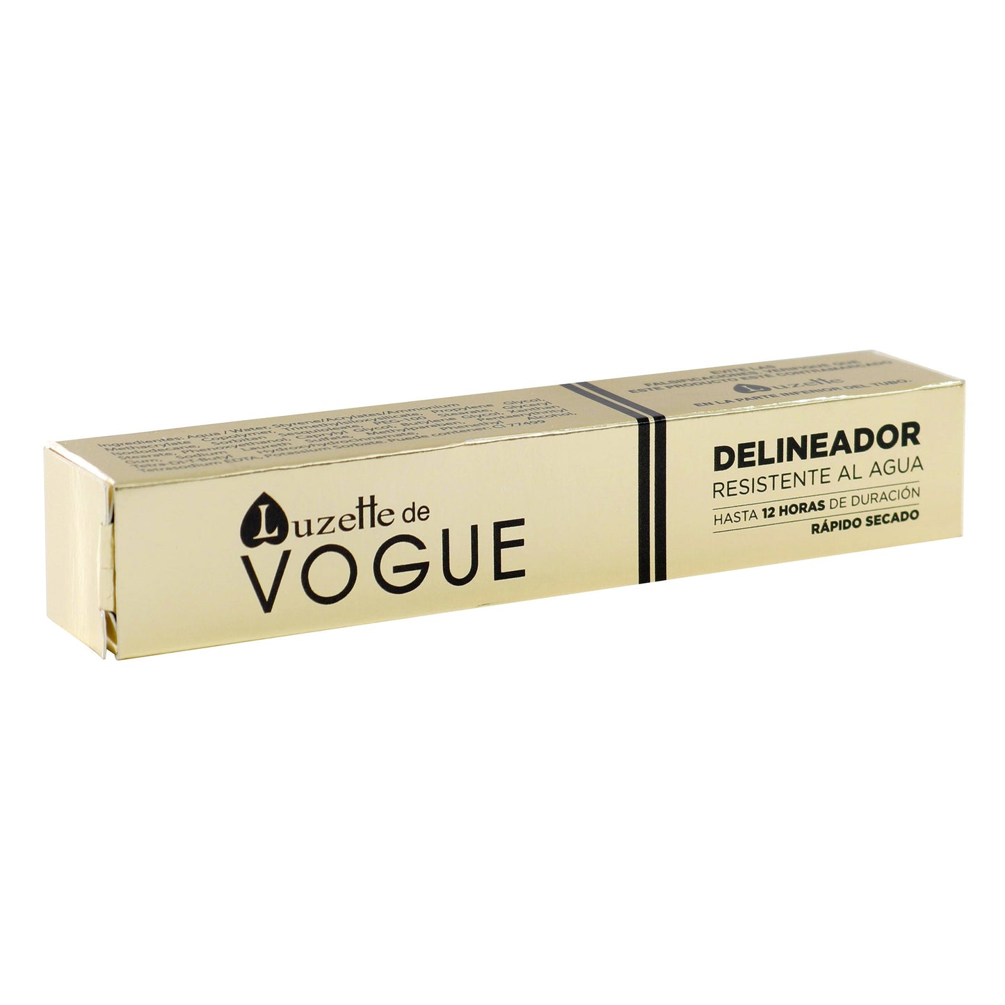 Delineador Resistente al Agua Luzette Vogue Negro 8 Gr