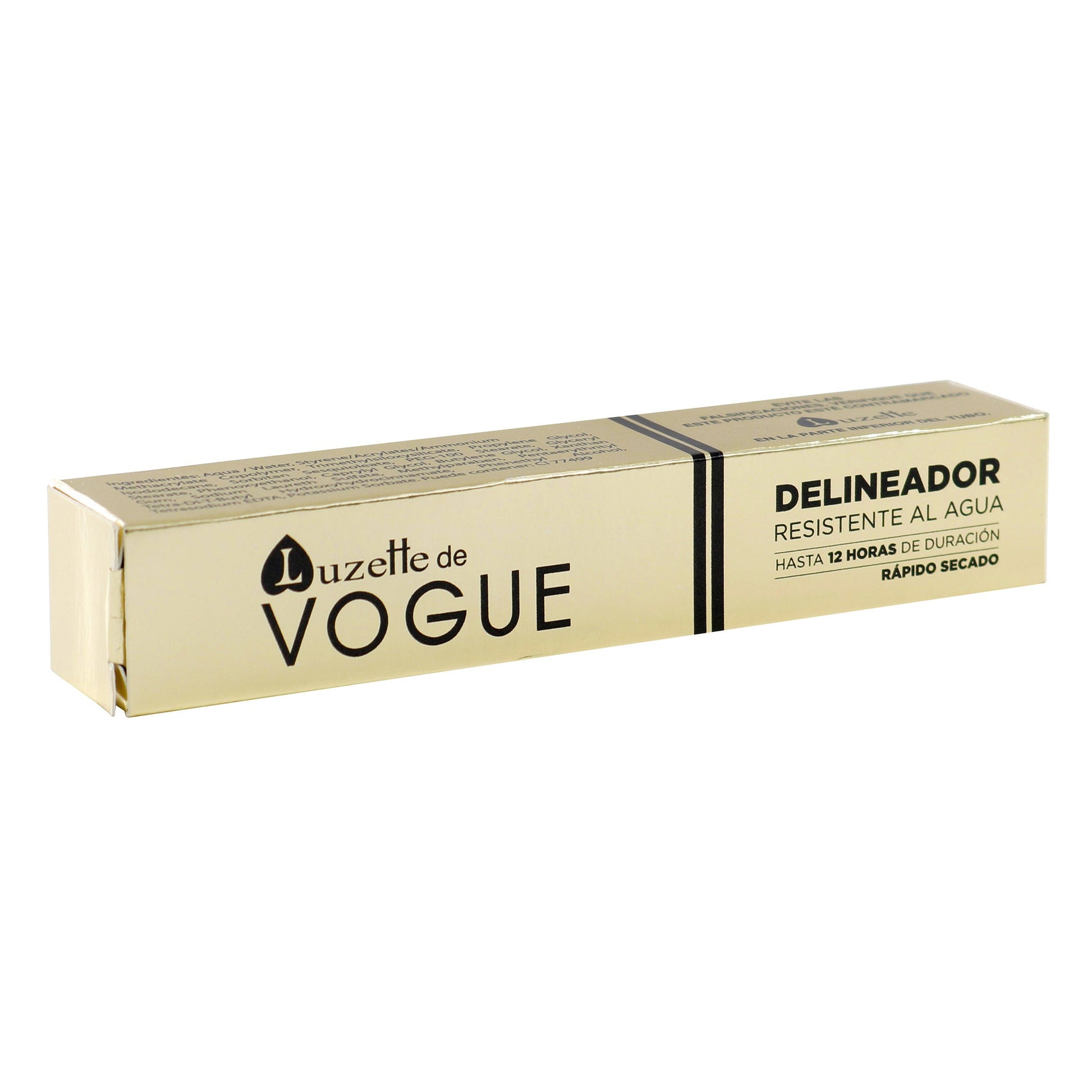 Delineador Resistente al Agua Luzette Vogue Negro 8 Gr