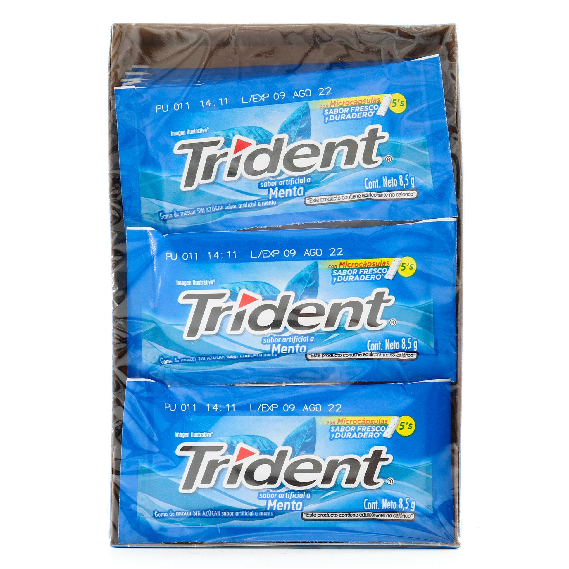 Trident 5S Menta Pos Display 18 Unidades 8.5G