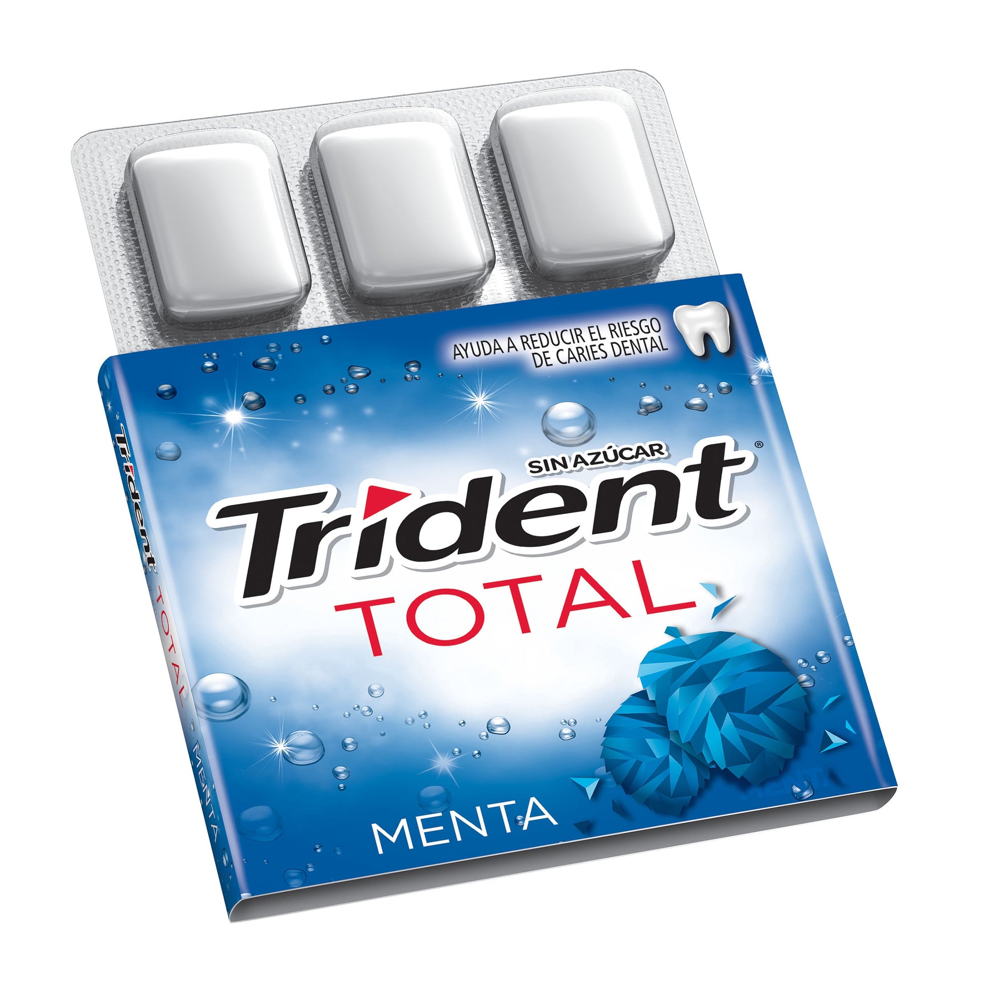 Chicle Trident Total Menta 16 Unidades