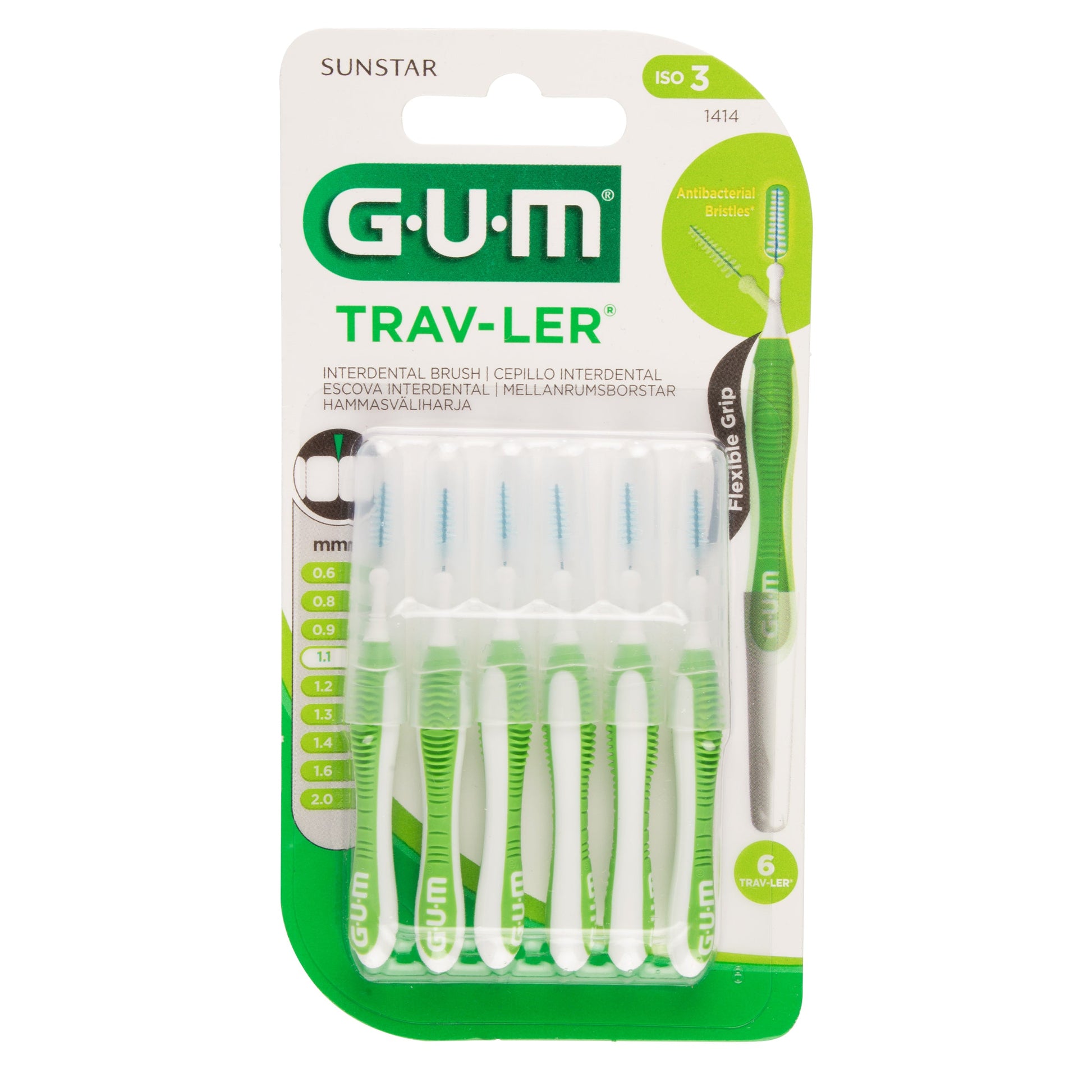 Cepillo Gum Interproximal Proxabrush F.Conico 6 Unidadess