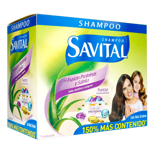 Champu Savital Fusion Proteinas Doypack 25 Ml 20 Sobres