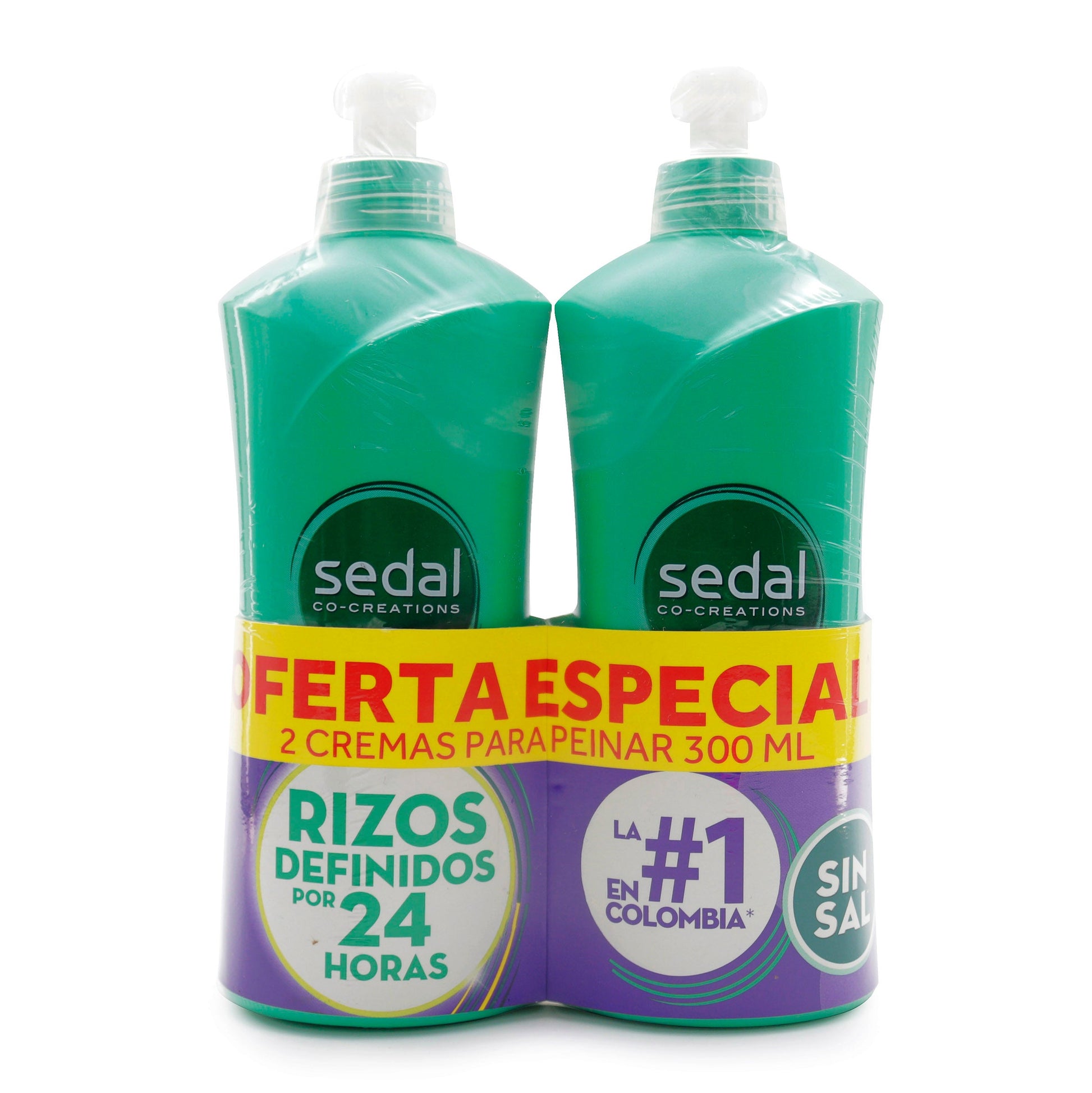 2 Crema para Peinar Sedal Rizos Definidos 300 Ml