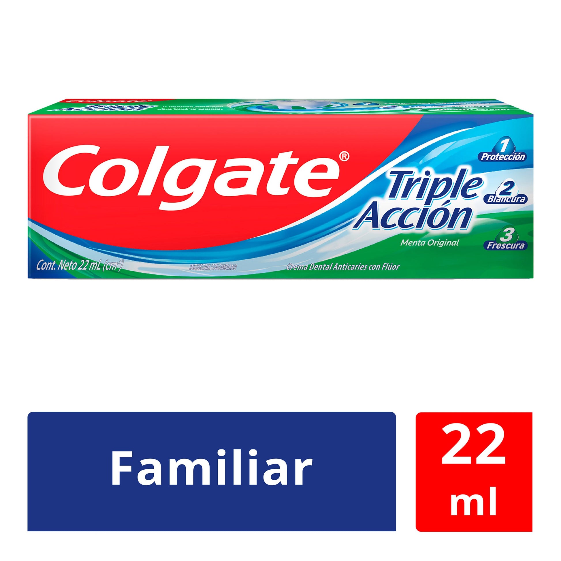 Crema Dental Colgate Triple Accion 22Gr 12 Unidades