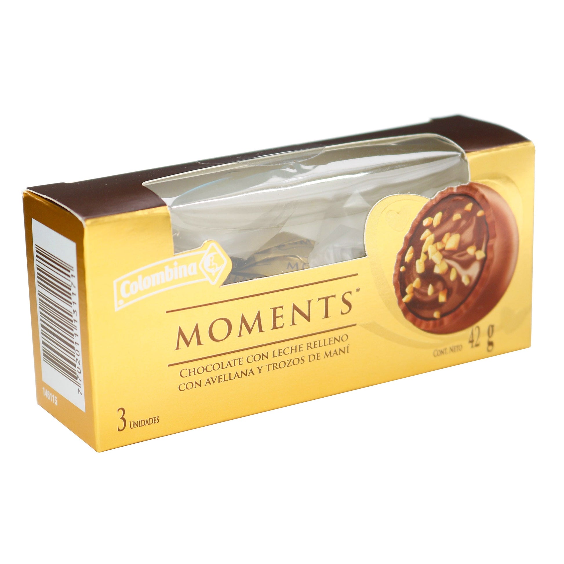 Chocolate Moments 42 Gramos 3 Unidades