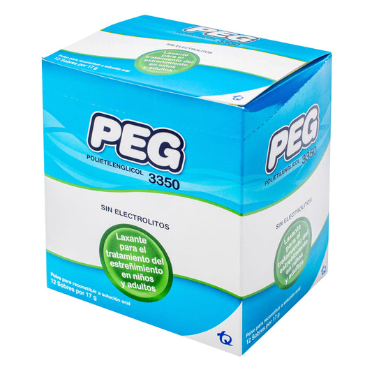 Peg Polietilenglicol 3350 12 Sobres