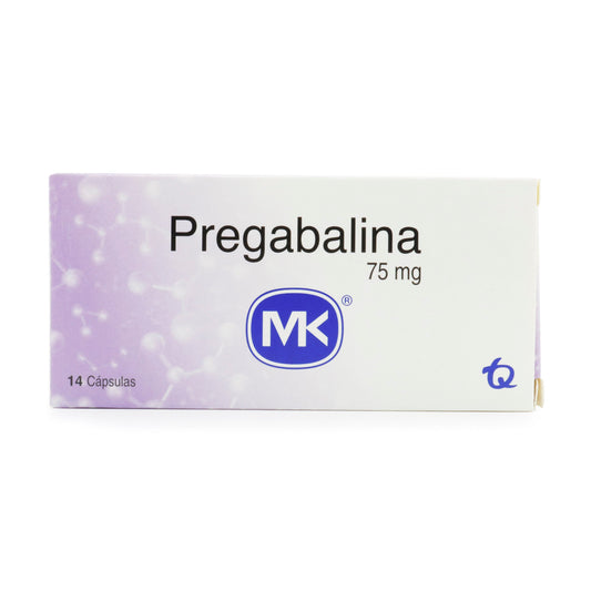 Pregabalina 75 Mg 14 Capsulas Mk