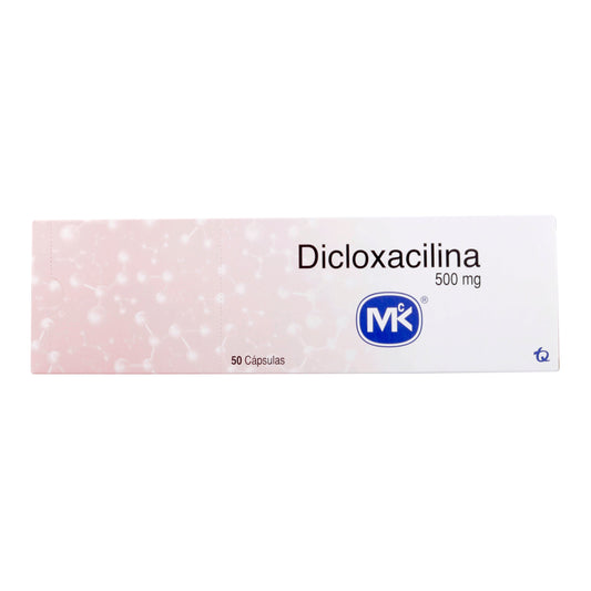Dicloxacilina 500 Mg 50 Capsulas Mk