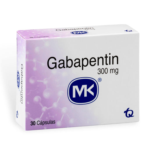 Gabapentin 300 Mg 30 Capsulas Mk