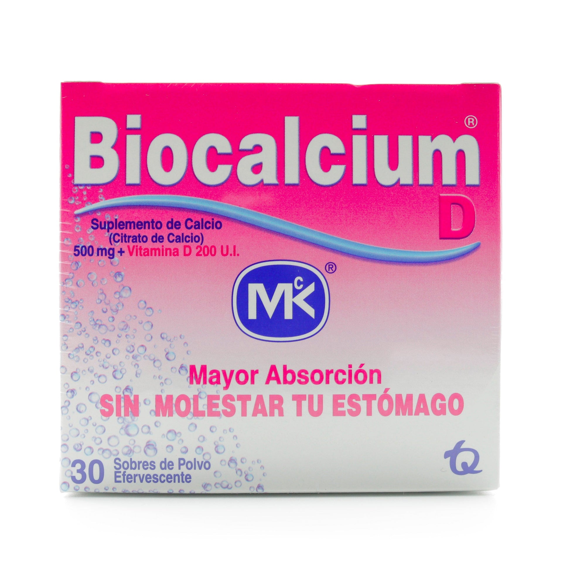 Biocalcium D Polvo 500 Mg 30 Sobres Mk