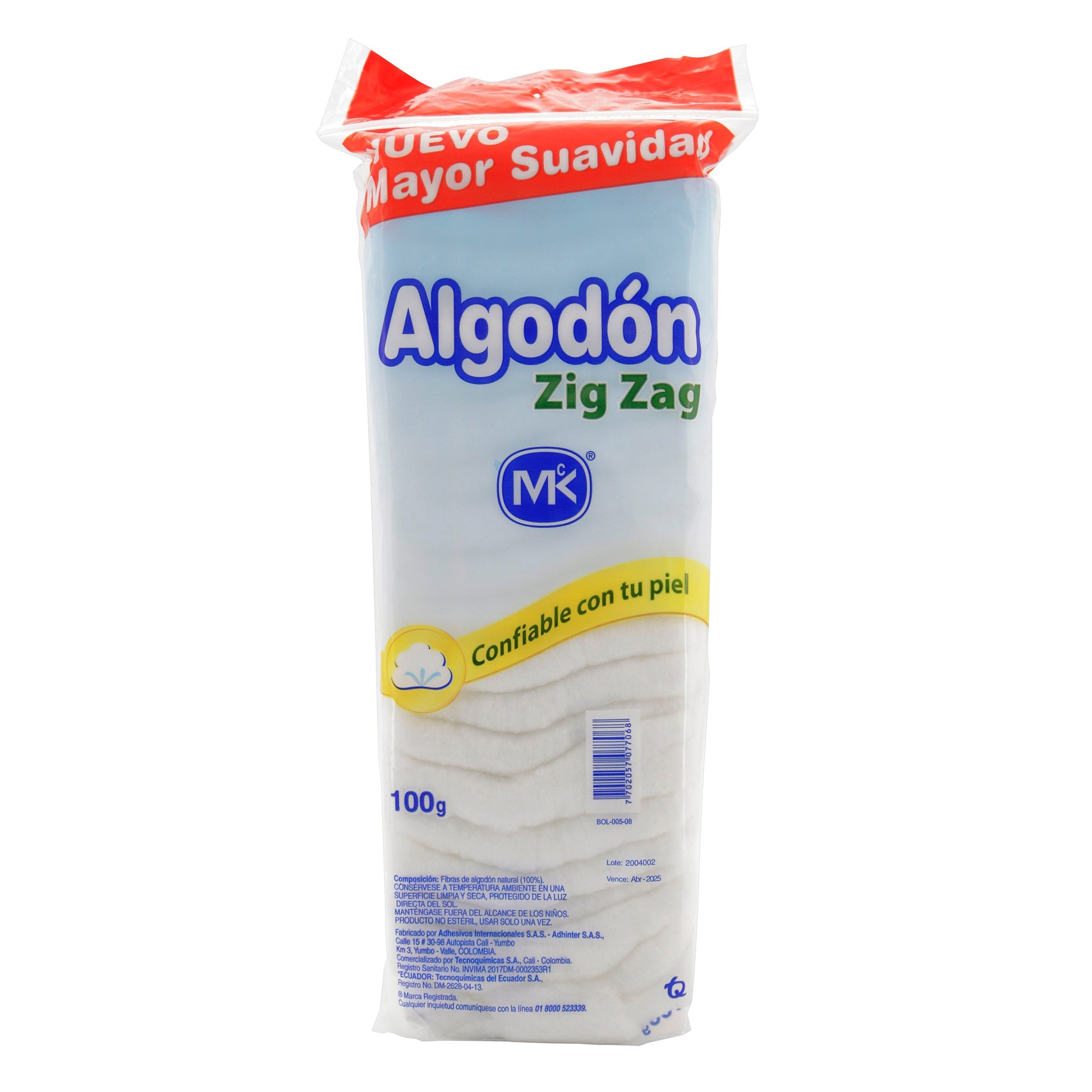 Algodon Zig Zag Mk 100 Gr