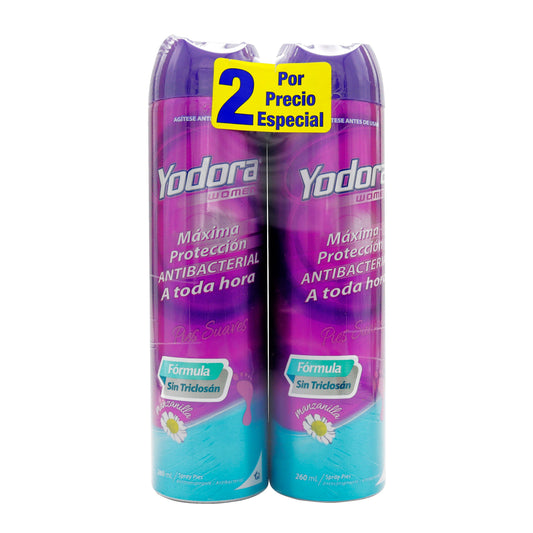 2 Spray Pies Yodora Pies Suaves 260 Ml