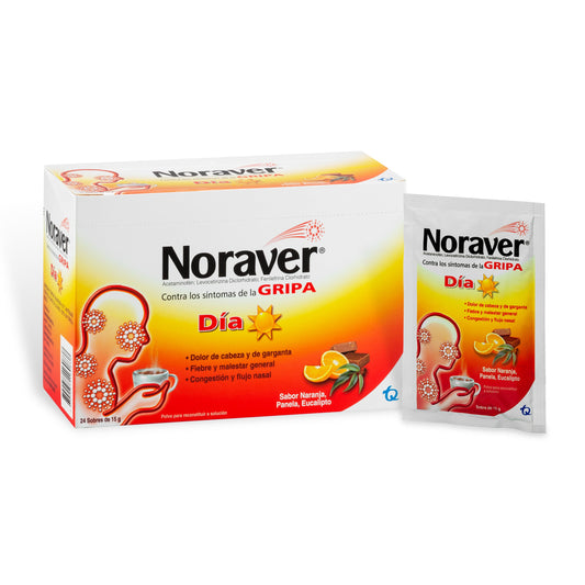 Noraver Gripa Bebida Dia 15 Gr 24 Sobres