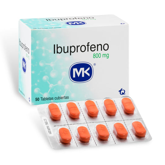 Ibuprofeno 800 Mg 50 Tabletas Mk