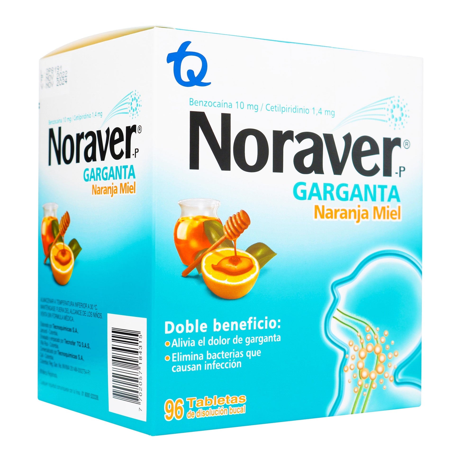 Noraver Naranja Miel 96 Pastillas 