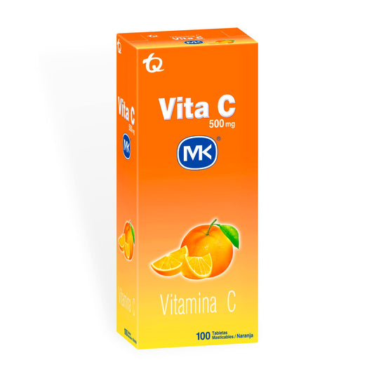 Vitamina Vita C Naranja Mast 100 Tabletas Mk