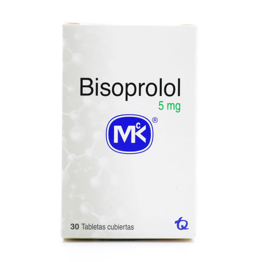 Bisoprolol 5 Mg 30 Tabletas Mk