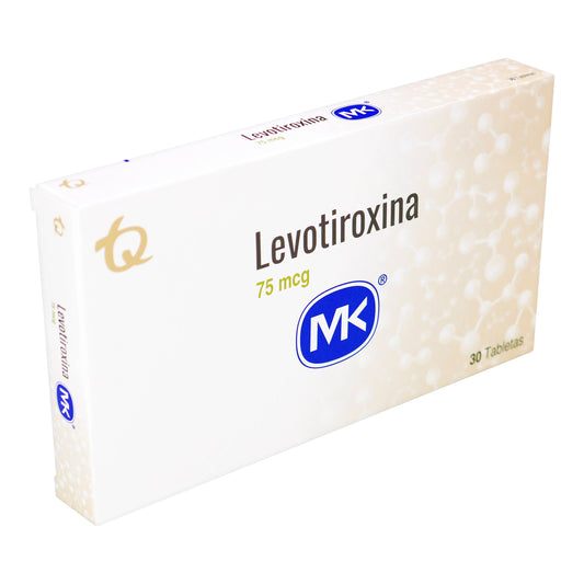 Levotiroxina 75 Mcg 30 Tabletas Mk