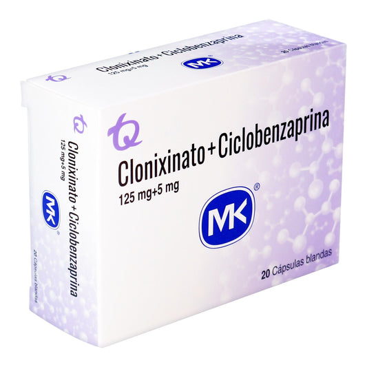 Clonixinato 125Mg + Ciclobenz 5Mg 20 Tabletas
