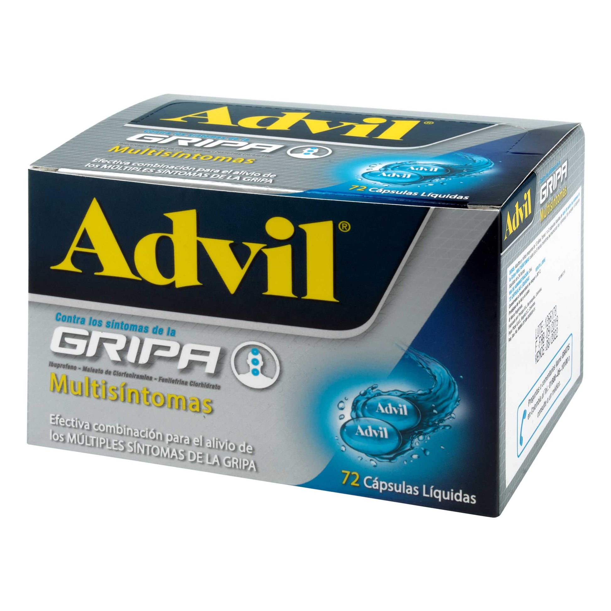 Advil Gripa 72 Capsulas