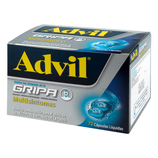 Advil Gripa 72 Capsulas